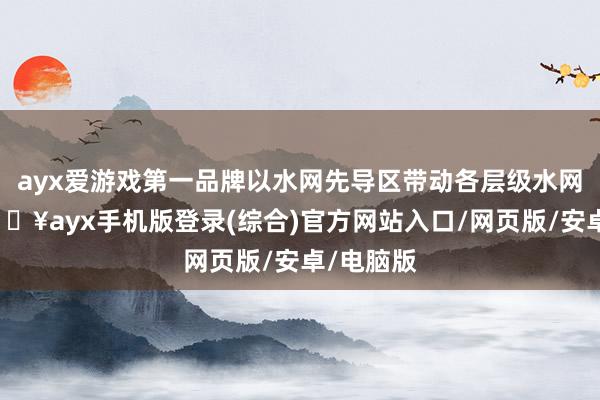 ayx爱游戏第一品牌以水网先导区带动各层级水网缔造-🔥ayx手机版登录(综合)官方网站入口/网页版/安卓/电脑版